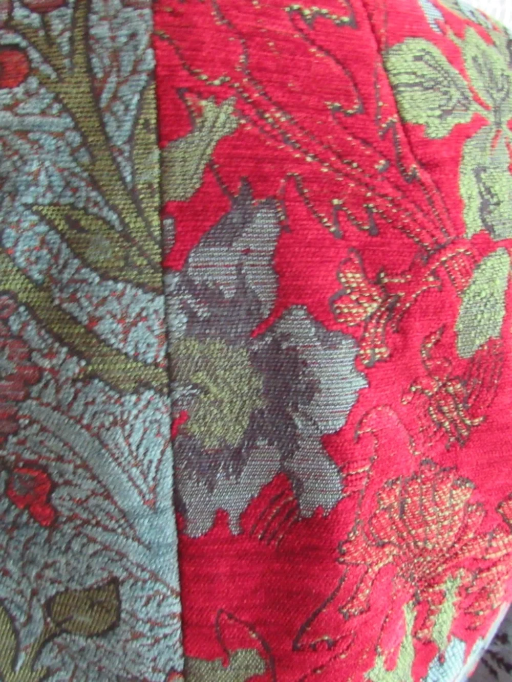 Mary Lynn O'Shea Women's Tapestry Jacket Blazer Colorful Red Gray Vintage P